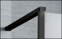 Barre de stabilisation murale avec patère réctractable / Noir mat