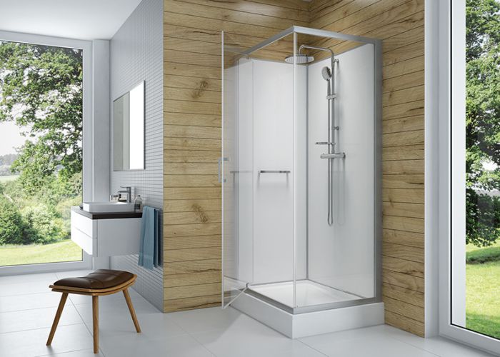 KARA cabine de douche intégrale avec receveur en acrylique